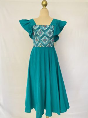 Vestido Gala Telar Corto