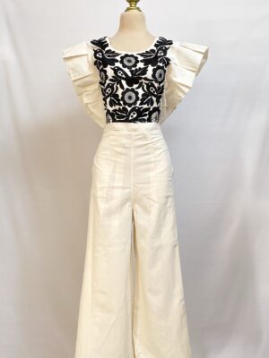 Conjunto Blusa Pajarito Con Pantalón Envolvente