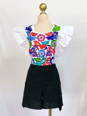 Conjunto Blusa Pajarito Y Short Envolvente
