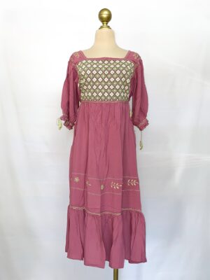 Bata Globo Punto De Cruz