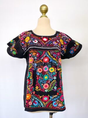 Blusa Milflores negra