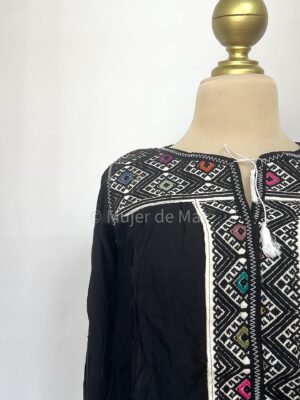 Blusa 3/4 Telar Corbata