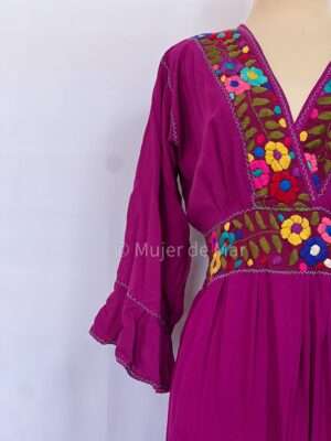 Vestido Florecitas Cuello V