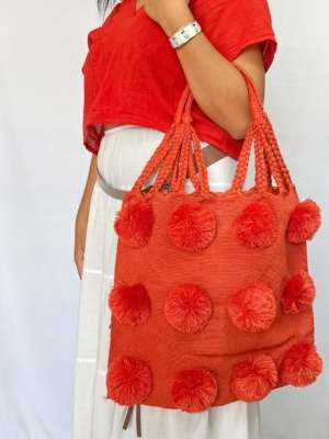Bolsa Telar Pompon